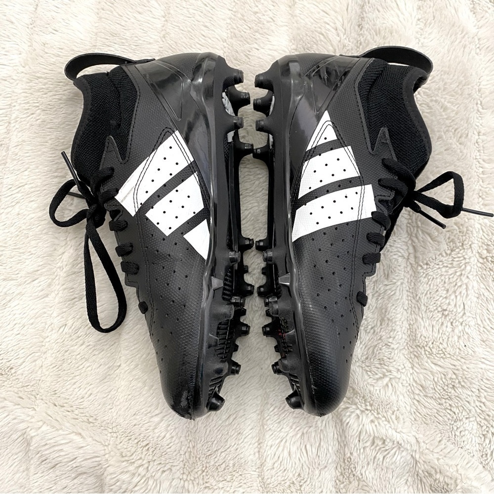 Adidas Adizero Impact.2 Spark Cleats Black White Youth Football Shoes Size 5.5 - Picture 13 of 14